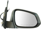Passenger Side Power Heated Textured Black Mirror Compatible with 2016-2023 Toyota Tacoma TO1321348 TO1321356