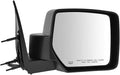Passenger Side Mirror Assembly Power Heated Memory Textured Compatible with 2008-2012 Jeep Liberty