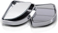 2PCS Car Fan Shaped Blind Spot Mirrors, Safety HD Glass Wide Angle Adjustable Car Convex Side Mirrors, Rearview Mirror with Adhesive, Vehicle Parking Auxiliary Mirror for SUV Truck (Silver)