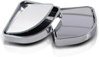2PCS Car Fan Shaped Blind Spot Mirrors, Safety HD Glass Wide Angle Adjustable Car Convex Side Mirrors, Rearview Mirror with Adhesive, Vehicle Parking Auxiliary Mirror for SUV Truck (Silver)
