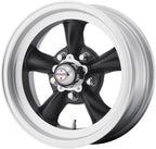 Vintage VN105 TORQ THRUST D 15X4.5 5X4.5 2.16-15mm SATIN BLACK MACHINED LIP - VN1055465B