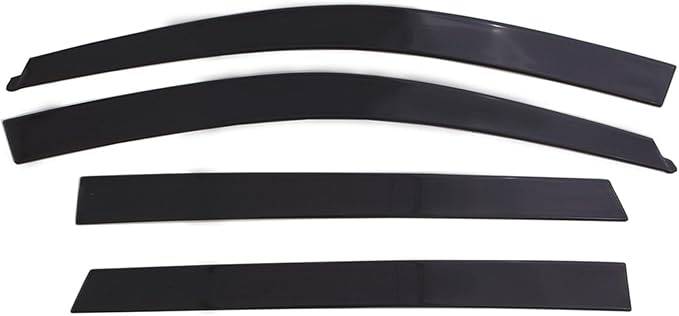 Auto Ventshade [AVS] Low Profile Rain Guards For 2019-2025 Chevrolet Silverado-GMC Sierra 1500; 20-25 Silverado/Sierra 2500HD/3500HD, CREW CAB ONLY | Window Vent Visors, 4 pcs. - Dark Smoke | 894075