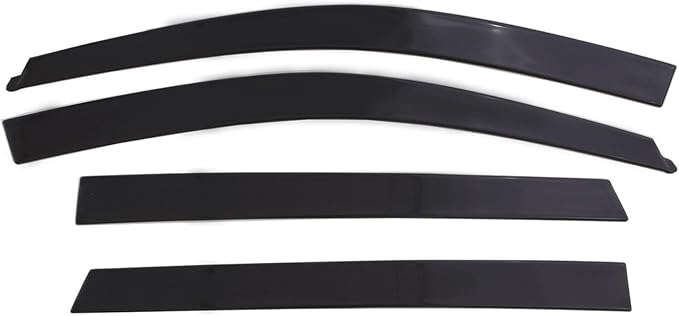 Auto Ventshade [AVS] Low Profile Ventvisor | 2022 - 2023 Ford F-150 Lightning Model, 2015-2023 F-150 (Includes 17-22 Raptor Model) F-250,350,450 Super Crew Cab, Smoke - 4 pc. | 894044