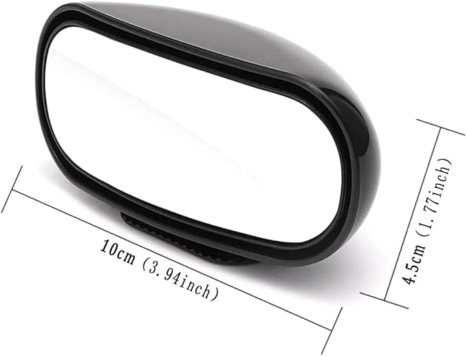 Stick on Blind Spot Car Rearview Mirror, Adjustable Convex Wide Angle Blindspot Car Mirror for SUV Trucks