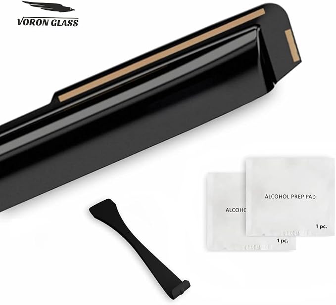 Voron Glass in-Channel Extra Durable Rain Guards for Toyota Tacoma 2016-2023 Access Cab, Window Deflectors, Vent Window Visors, 2 Pieces - 200838