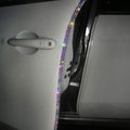 Door Edge Anti-Scratch Sticker Door Crash Bumper Crystal Bling Protection Tape Rubber Strip Sticker,Car Door Protector,Car Door Guard,Car Door Protection,90cm/35.4" Each One,4Pack/Set,Multicolor