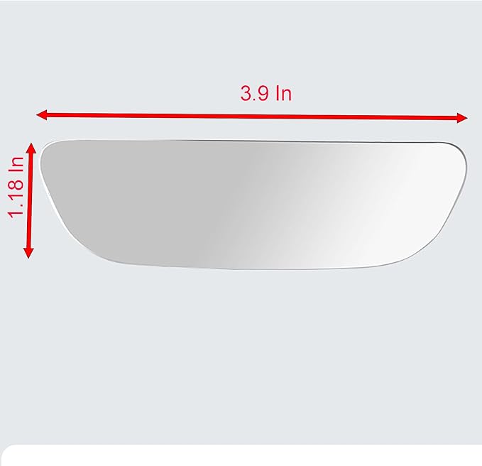 Blind Spot Mirrors, 2 Pcs Black 3.9 Inch x 1.18 inch Angle Adjustable Self-adhesive Reverse Blind Spot Small Mirror for Car and Motorcycle (2)