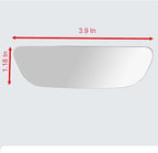 Blind Spot Mirrors, 2 Pcs Black 3.9 Inch x 1.18 inch Angle Adjustable Self-adhesive Reverse Blind Spot Small Mirror for Car and Motorcycle (2)