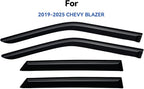 Window Visors Rain Guards for 2019-2026 Chevy Blazer, Out-Channel Window Vent Wind Deflectors Visors Shades for 19 20 21 22 23 24 25 26 Chevy Blazer (Not for Blazer EV