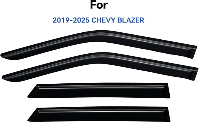 Window Visors Rain Guards for 2019-2026 Chevy Blazer, Out-Channel Window Vent Wind Deflectors Visors Shades for 19 20 21 22 23 24 25 26 Chevy Blazer (Not for Blazer EV