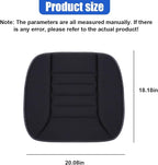 Car Seat Cushion Pad, Memory Foam Automotive Butt Cushion with Non-Slip Silicone Bottom, Breathable Driver Seat Protector for Vehicle, Home and Office Chairs (Black)
