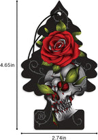 Car Air Freshener | Hanging Tree Provides Long Lasting Scent for Auto and Home | 24 Air Fresheners |Rose Thorn