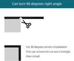 Rubber Edge Trim Black, U Channel PVC Plastic, Metal Sharp Edge Protector Fit for 0.09", Length 10 Feet (3.05 Meter)