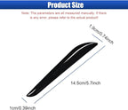 Craedli 2PCS Car Door Edge Guards, Anti-Scratch Car Door Protector, Universal Self-Adhesive Auto Side Door Anti-Collision Trim Strips, Exterior Rearview Bumper Protective Sticker for Cars (Black)
