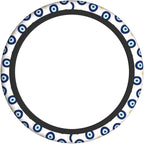 Blue Evil Eyes Magic Moon Steering Wheel Cover Car Accessories Cute for Women Girls Girly Universal 15 Inch Neoprene Auto Interior Decor Anti Slip Car Truck Protector
