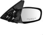 Passenger Side Mirror Assembly Power Non Foldaway Paint to Match Smooth Black Compatible with 2001-2005 Chrysler Sebring Coupe 2001-2005 Dodge Stratus Coupe 2000-2005 Mitsubishi Eclipse