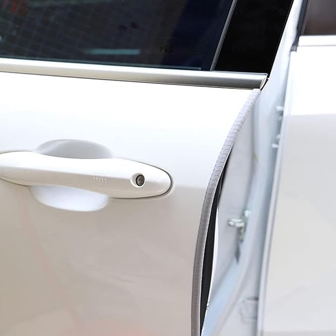 Edge Trim White U-Channel Rubber Trim Edge with Metal 1/2" X 3/8" - Fit Gap 3/64" to1/4 Car Door Edge Sealing Strip, PVC Weather Stripping with Steel, Metal Edge Protector, 65FT