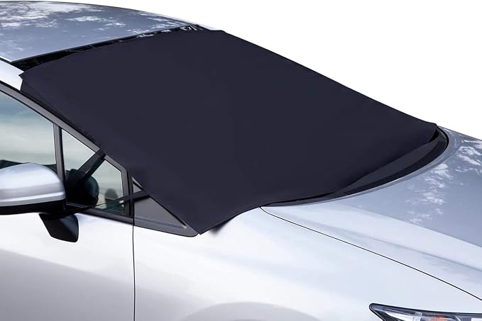 Windshield Snow Cover Ice Removal Wiper Visor Protector All Weather Winter Summer Auto Sun Shade for Cars Trucks Vans and SUVs Stop Scraping with a Brush or Shovel