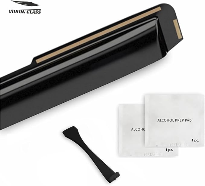 Voron Glass in-Channel Extra Durable Rain Guards for Chevy Silverado/GMC Sierra 1500 2019-2026 Crew Cab,Window Deflectors,Vent Visors,4pcs - 220089