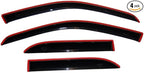 Auto Ventshade [AVS] in-Channel Rain Guards for 2022-2026 Nissan Frontier, Crew CAB ONLY | Window Vent Visors, 4 pcs. - Smoke | 194788