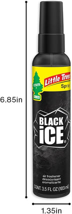 Car Air Freshener | Spray Provides a Long-Lasting Scent for Auto or Home | On-the-go Freshness | Black Ice, 6 Air Fresheners