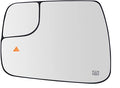 Left Driver Side Heated Blind Spot Convex Mirror Glass Replacement For 2019 2020 2021 Dodge Ram 1500 - Power Heated, Blind Spot, with Backing Plate, Replace 68402036AA 68402037AA