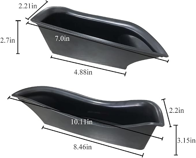 Front Row Door Side Organizer Compatible with Mercedes Benz GLC GLC250 GLC300 GLC350 GLC43 AMG C-Class Sedan C300 C450 C63 AMG W205 2015-2022 Armrest Phone Container Storage Box Handle Pocket