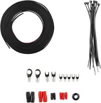 AMPKIT8 8 Gauge Amp Kit Amplifier Install Wiring 8 Ga Pro Installation Cables, 800 w (8 Gauge)