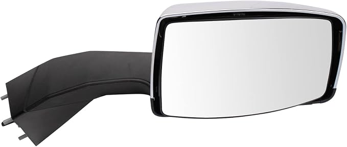 Passenger Side Manual Mirror Chrome Cover Smooth Finish Fits 2004-2014 Volvo VNL