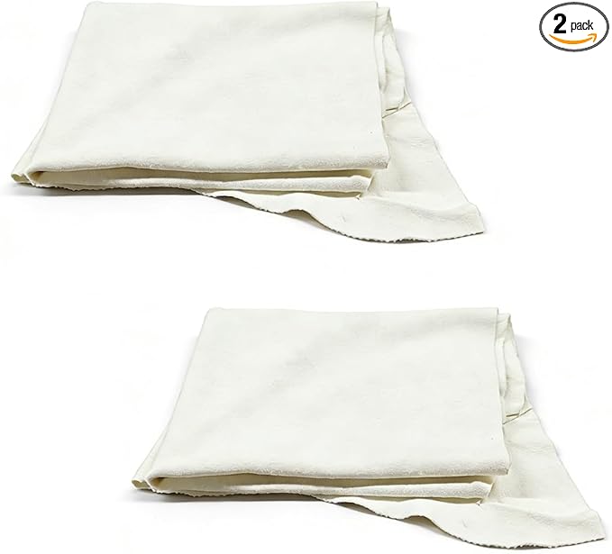 2PCS Shammy Cloth for Car Drying, 26'' x 18'' Absorbent No Lint No Streak Car Wash Cloths, Soft Scratch Proof Reusable Automotive Detailing Chamois Towel for Cars, SUVs, Trucks (Beige)