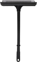 Window Squeegee, 2-in-1 Window Cleaner, Window Washing Kit, Multi-Use Car Windshield Cleaning Tool with Long Handle for Glass,Shower,Outdoor Window Cleaning (15.9")