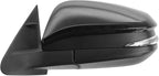 2 Piece Driver and Passenger Side Mirror Assembly Set Electric Adjustment Heated No Memory Black Compatible with 2014-2016 Toyota Highlander TO1320317 TO1321317