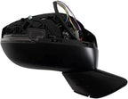 Passenger Side Power Heated Mirror Smooth Black Paint to Match Compatible with 2022 Honda Civic Touring Sport Touring HO1321352