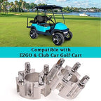 2 Inch Golf Cart Wheel Spacers Kit with Lug Nuts - for Yamaha,Club Car,EZGO, 4x4 Bolt Pattern, 68mm Hub Bore, 1/2-20 Studs, CNC Aluminum, 4 Pack Wheel Hub Adapters