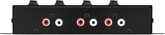 Crx4 Electronic 4 Way Crossover Rca Channels 8 Volts Rms Car Audio Processor Stereo Equalizer Great for Low/High with Bass Boost, Compact Size