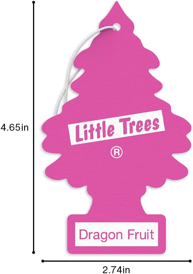 Car Air Freshener | Hanging Tree Provides Long Lasting Scent for Auto and Home | 24 Air Fresheners |Dragon Fruit