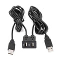 Dashboard Cable Adapter,1.5m USB Panel Extension Cable 2 Port Car Mount Flush Cord for Truck Boat