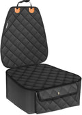 Dog Car Seat Cover for Front Seat, Waterproof Pet Car Seat Protector with Pocket & Elastic Skirt, Non-Slip Dog Bucket Seat Covers for Cars, Trucks & SUVs