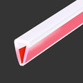 Clear Rubber Edge Trim, Flexible Baby Proof Edge Protector for Sharp Edge, 1/8"(3mm) U Channel Edge Trim, Self-Adhesive Edge Guards for Glass, Plywood and Sheet Metal Parts, 10Ft, Transparent Color