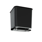 Car Trash Can Leakproof Mini Auto Organizers Storage Bin Container for Cars & Trucks with Floor Mat Clip Medium 2 Liters Capacity Black