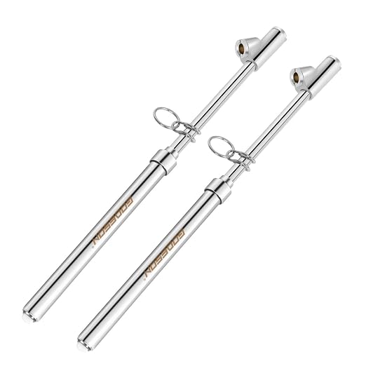 Dual Head Tire Pressure Gauge,Heavy Duty Tire Pressure Gauge Range 10-150PSI; 1-10Bar,Dual Head Truck Air Pressure Gauge (Pack of 2)