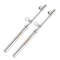 Dual Head Tire Pressure Gauge,Heavy Duty Tire Pressure Gauge Range 10-150PSI; 1-10Bar,Dual Head Truck Air Pressure Gauge (Pack of 2)