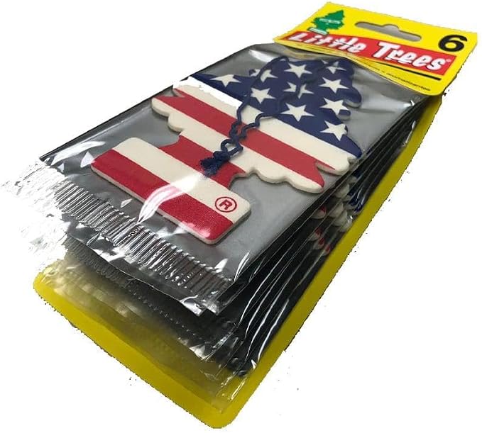 Car Air Freshener | Hanging Paper Tree for Home or Car | Vanilla Pride | 6 Pack