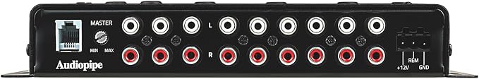 6-Way Active Crossover (XV-6-V15), Multiplier Switch, Compact, Power LED Indicator, Subwoofer Bass Boost, Custom Installation, Remote Bass Knob