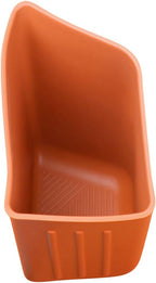 Car Trash Can, Silicone Portable Vehicle Side Door Garbage Container Trash Bin, Multifunctional Auto Interior Dustbin Garbage Can Storage Organizer, Universal Fit (Right/Orange)