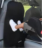 Kick Protector Mats, Black, Waterproof PVC, Back Seat Protector for Kids, Universal Fit, 2 Pack