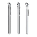 Pencil Tire Pressure Gauge (10-75PSI) Stainless Steel Body and Metal Made Nozzle 3 Measurements for Vehicles (3 Pack)