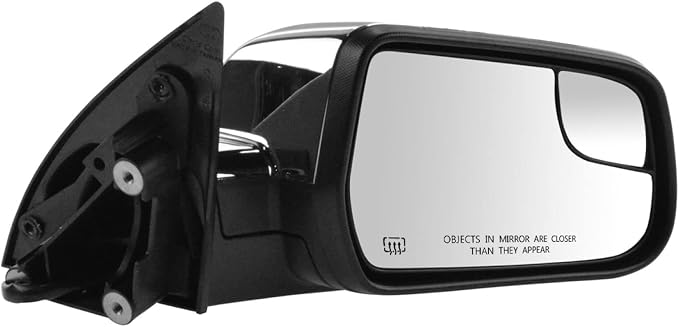 Passenger Side Mirror Assembly Electric Adjustment Heated No Memory Chrome Compatible with 2014 Chevrolet Equinox GMC Terrain GM1321477