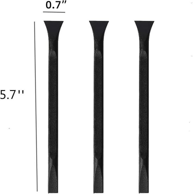 Scraper Small Plastic Scraper Tool, Multi-Purpose Scraper Non-Scratch Cleaning Tool, Used in Narrow Spaces and Gaps, Perfect for Removing Oil Stains, Labels, Food, Dirt, Paint, Etc. (6pcs)