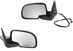 2 Piece Driver and Passenger Side Set View Mirror Electric Adjustment Heated No Memory Textured Compatible with 2003-2006 Chevy Avalanche Silverado 1500 2500 GMC Tahoe Sierra 1500 2500 & HD Yukon
